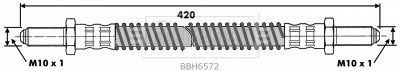 BORG & BECK Bremžu šļūtene BBH6572